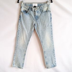 Current/Elliot The Cropped Straight Light Indigo Jeans Size 23